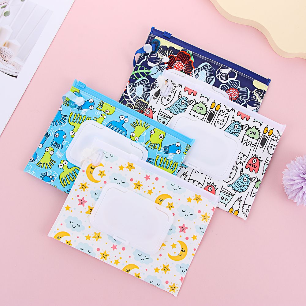 Baby Products Korean - المحمولة غطاء الوجه مناديل مبللة حقيبة