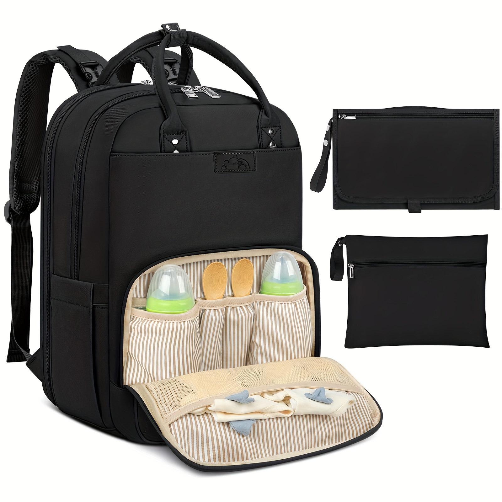 Diaper Bag Backpack - NEWHEY تغيير حقيبة الظهر مع المحمولة