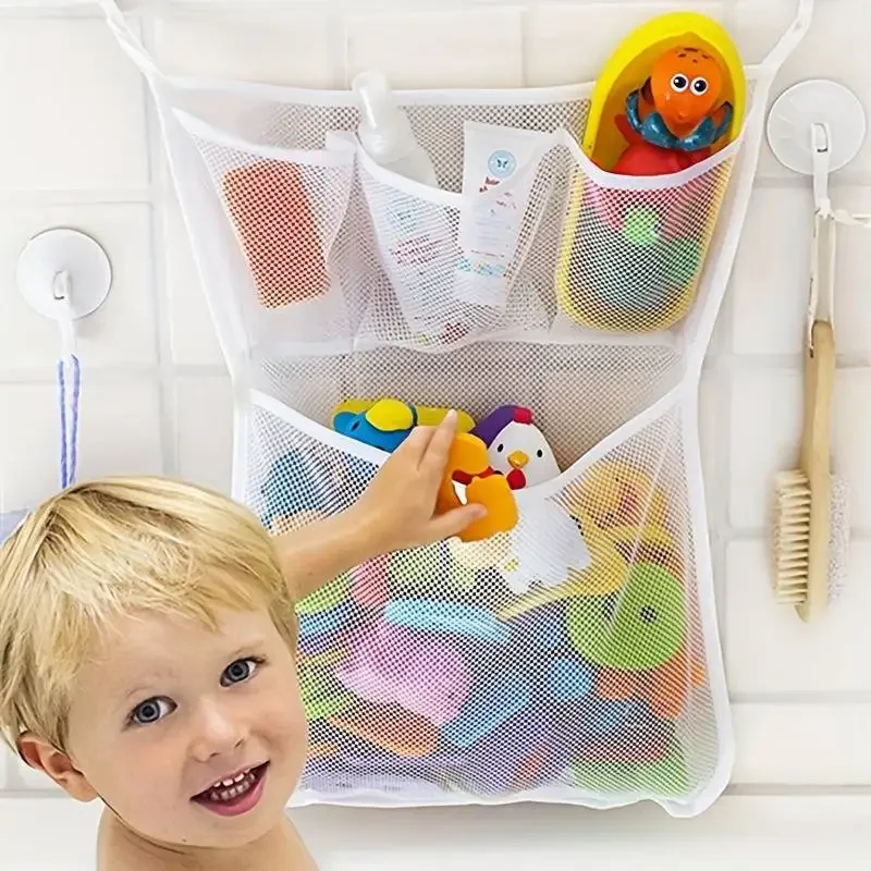 Baby Products For Bathing - منظم منزلي للأطفال، حقيبة تخزين شبكية