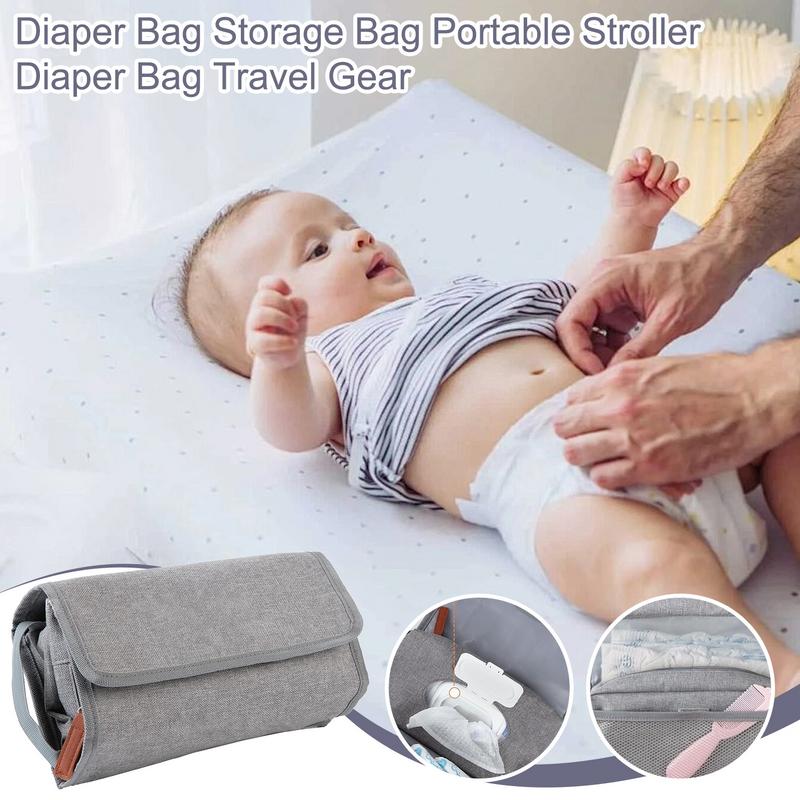 Diaper Bag Backpack - حقيبة حفاضات صغيرة قابلة للطي المحمولة