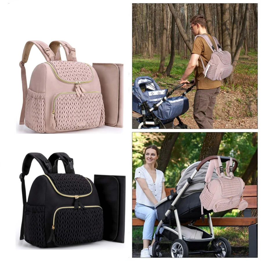 حقيبة ظهر كبيرة السعة للحفاضات - مراجعة Diaper Bag Backpack وسعره