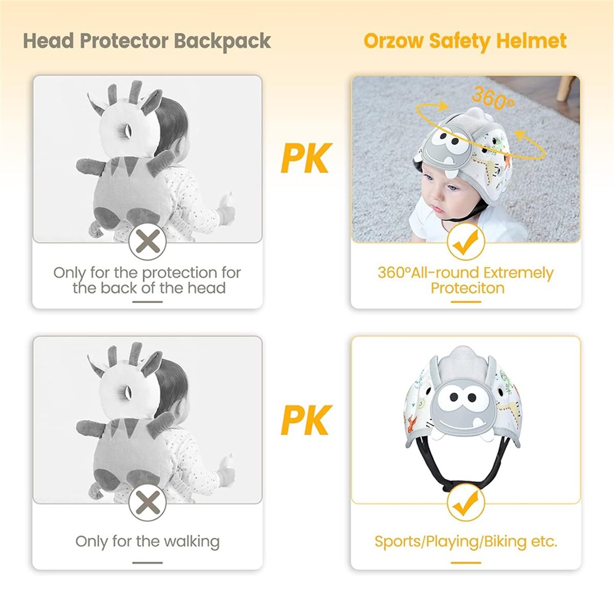 واقي رأس للأطفال newA10R، قبعة - مراجعة Infant Head Protector وسعره