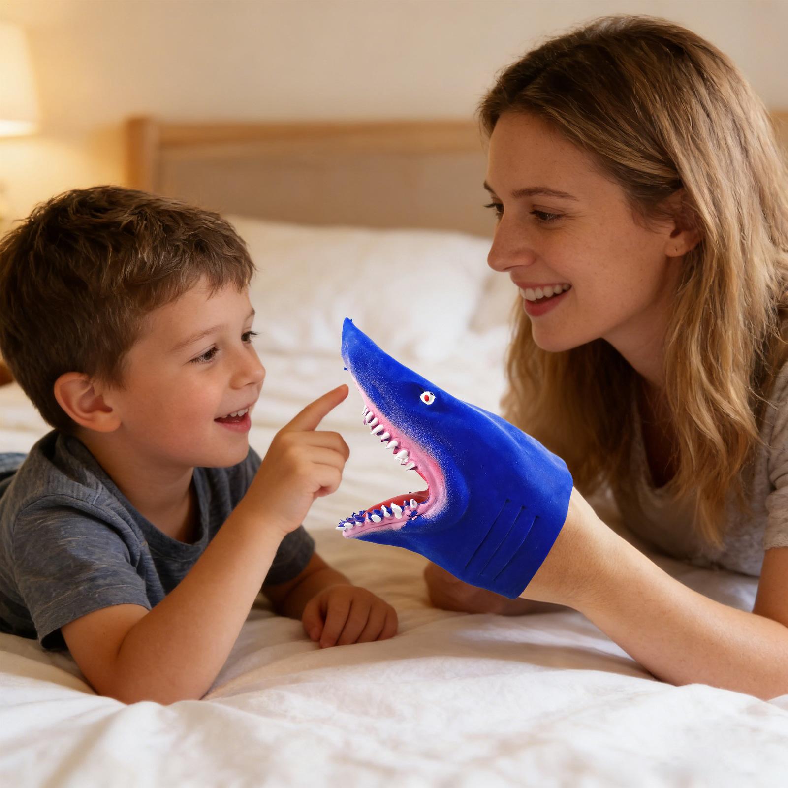دمية يد على شكل سمكة قرش واقعي - مراجعة Baby Products For Bathing وسعره