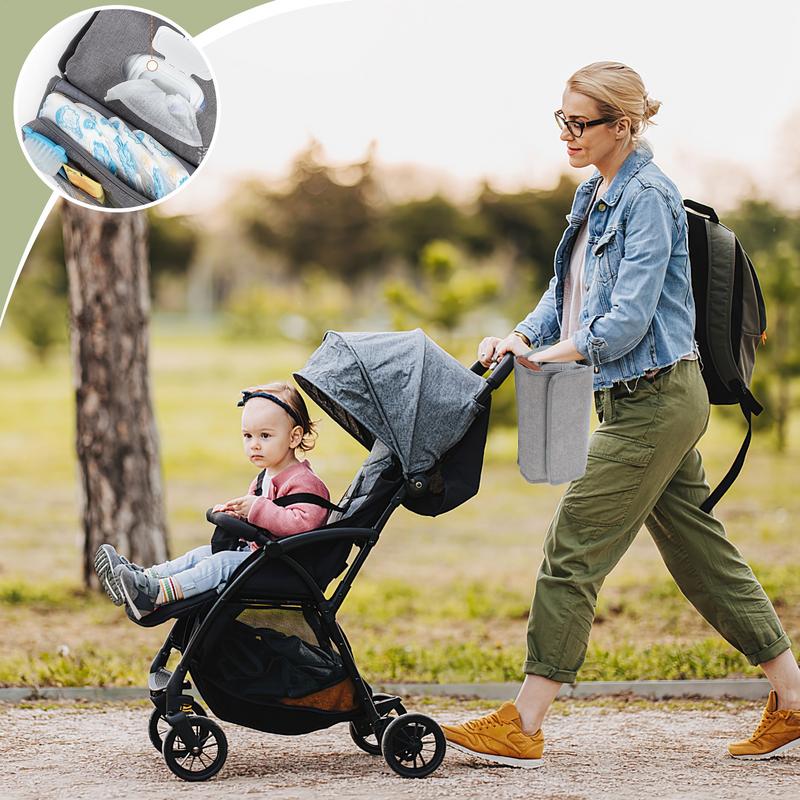 حقيبة حفاضات صغيرة قابلة للطي  - مراجعة Diaper Bag Backpack وسعره