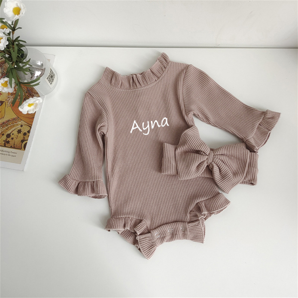 بدلة زحف مخطط للرضع ، اسم شخصي - مراجعة Baby Products Name وسعره